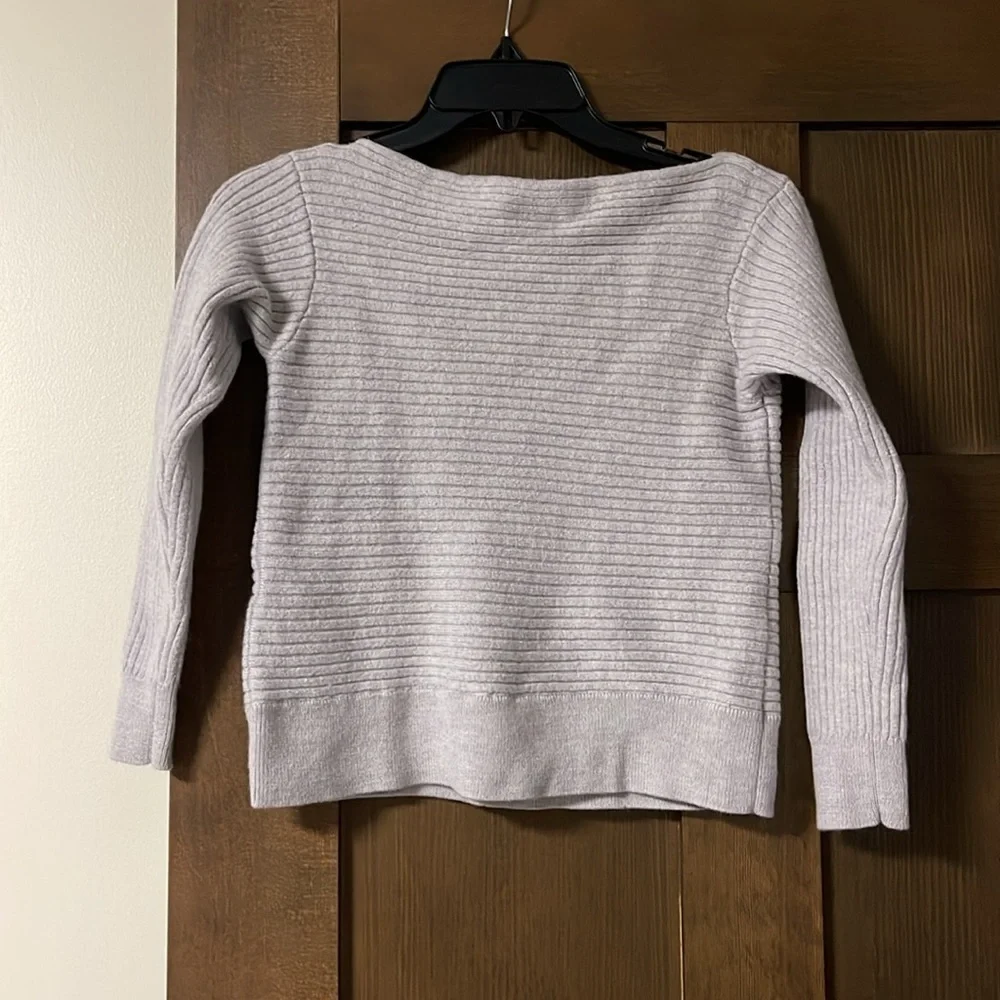 Babaton Aritzia Ribbed Knit Boatneck Merino Wool Sweater Size Small